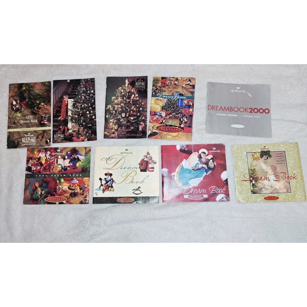 Lot of 9 Hallmark Keepsake Dream Books 1990‎ - 2000 Missing 93, 95